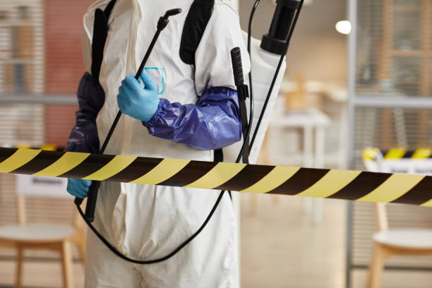 Professional Biohazard Cleanup technician working in Farmersville, CA